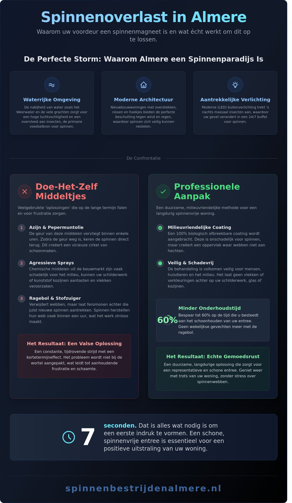 Schaamte voor spinnenwebben bij de voordeur? Zo krijgt u weer een representatieve entree in Almere